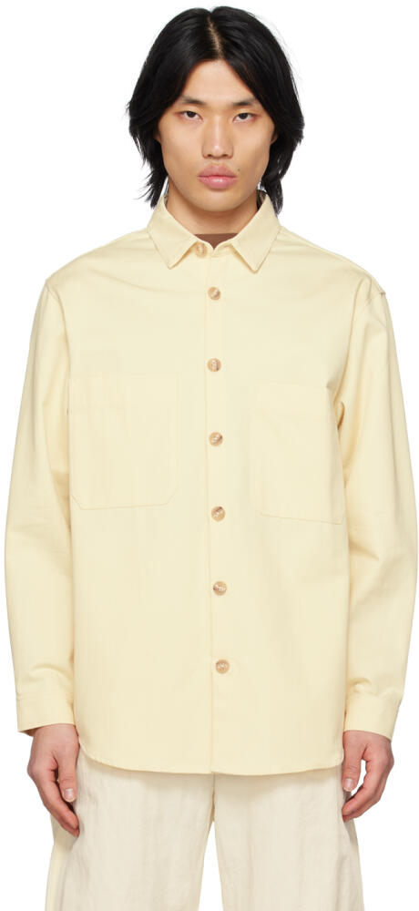 King & Tuckfield Yellow Patch Pocket Shirt Cover