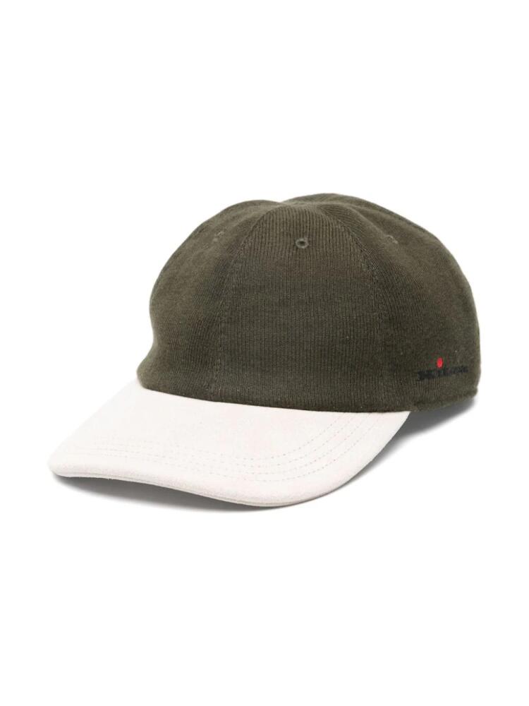 Kiton logo-embroidered cap - Green Cover