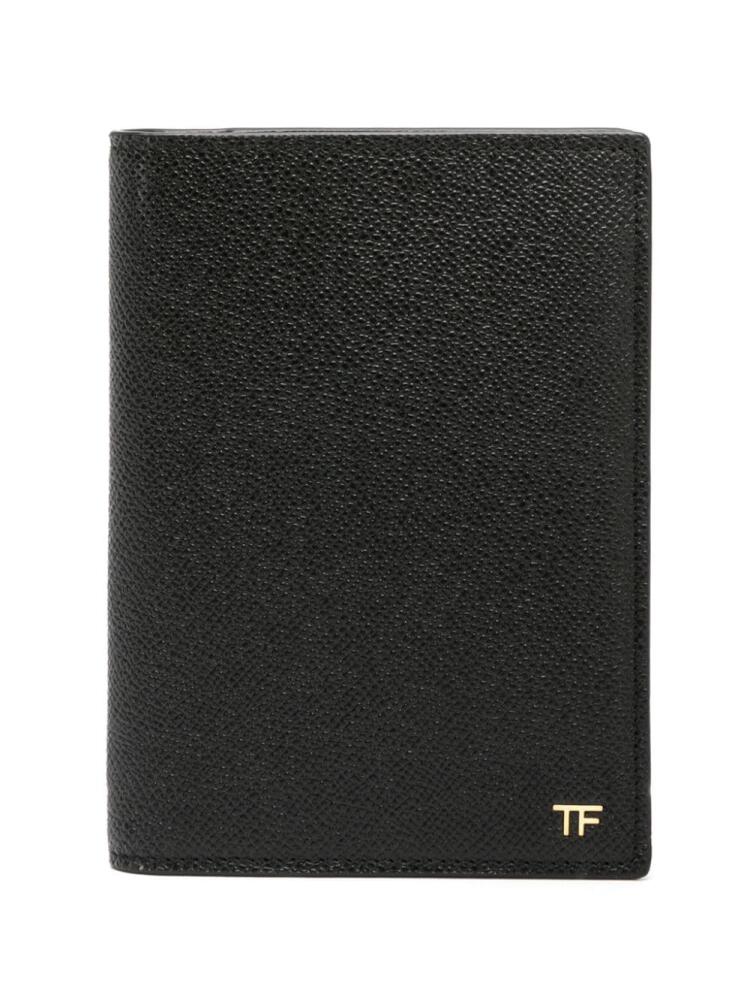 TOM FORD bi-fold leather wallet - Black Cover