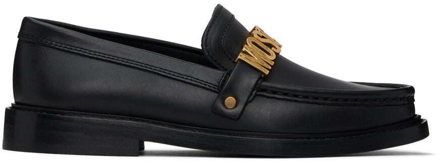 Moschino Black College Loafers Cover