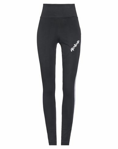 Adidas Originals Woman Leggings Black Cotton, Elastane Cover