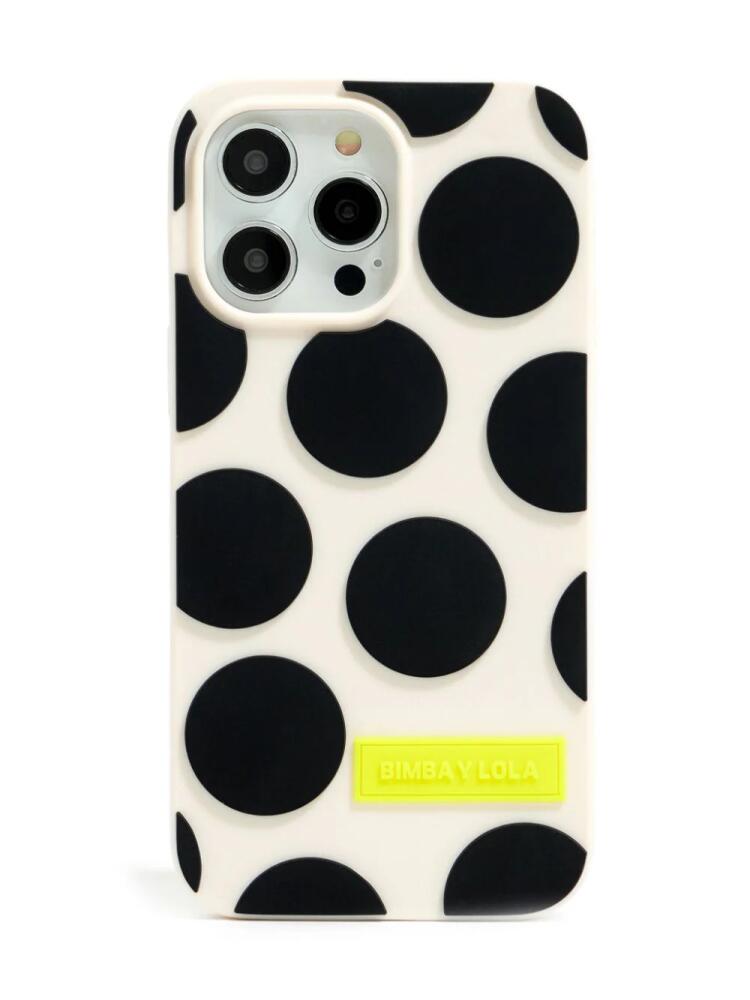 Bimba y Lola polka-dot print iPhone 14 Pro Max case - Neutrals Cover