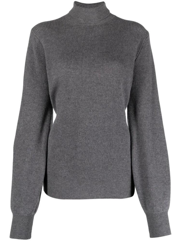 Malo roll-neck ribbed cashmere jumper - Grey Cover