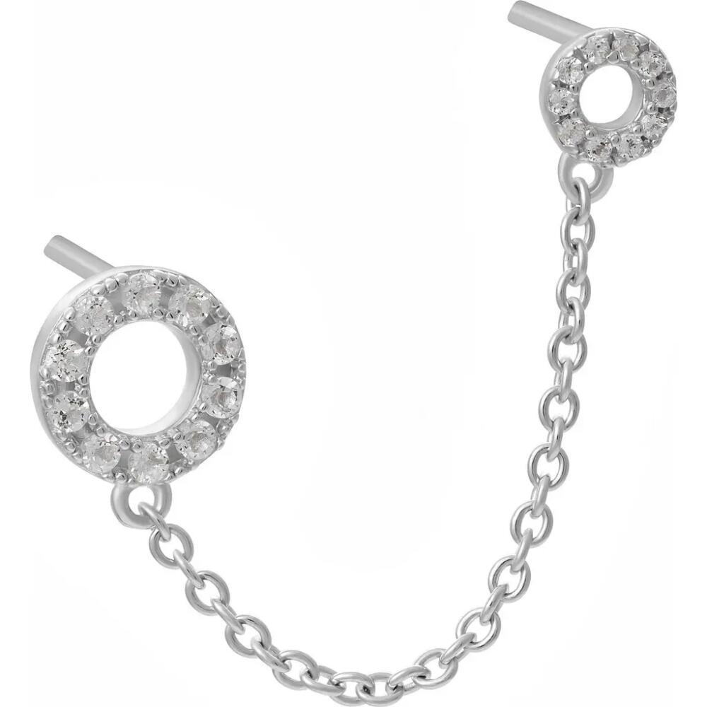 Lucy Quartermaine Halo Double Post Earring in Sterling Silver Cover