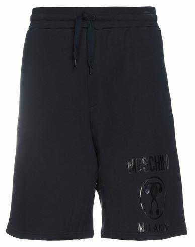 Moschino Man Shorts & Bermuda Shorts Midnight blue Cotton Cover