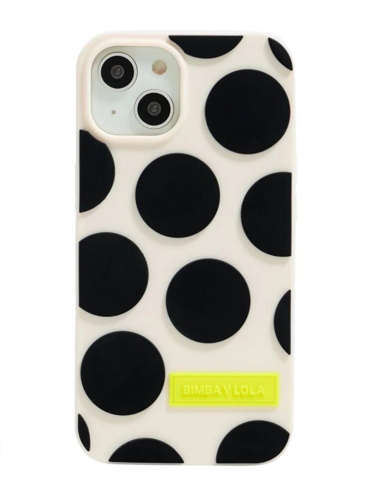 Bimba y Lola polka-dot iPhone 15 Plus case - Neutrals Cover