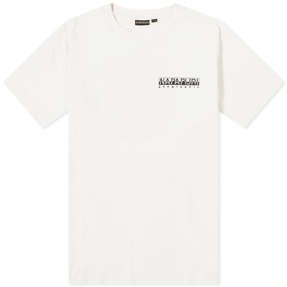 Napapijri Men's Outdoor Utility T-Shirt in Whisper White Cover