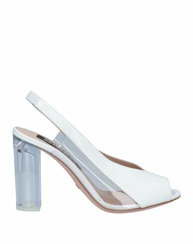 Sebastian Milano Woman Sandals White Soft Leather Cover