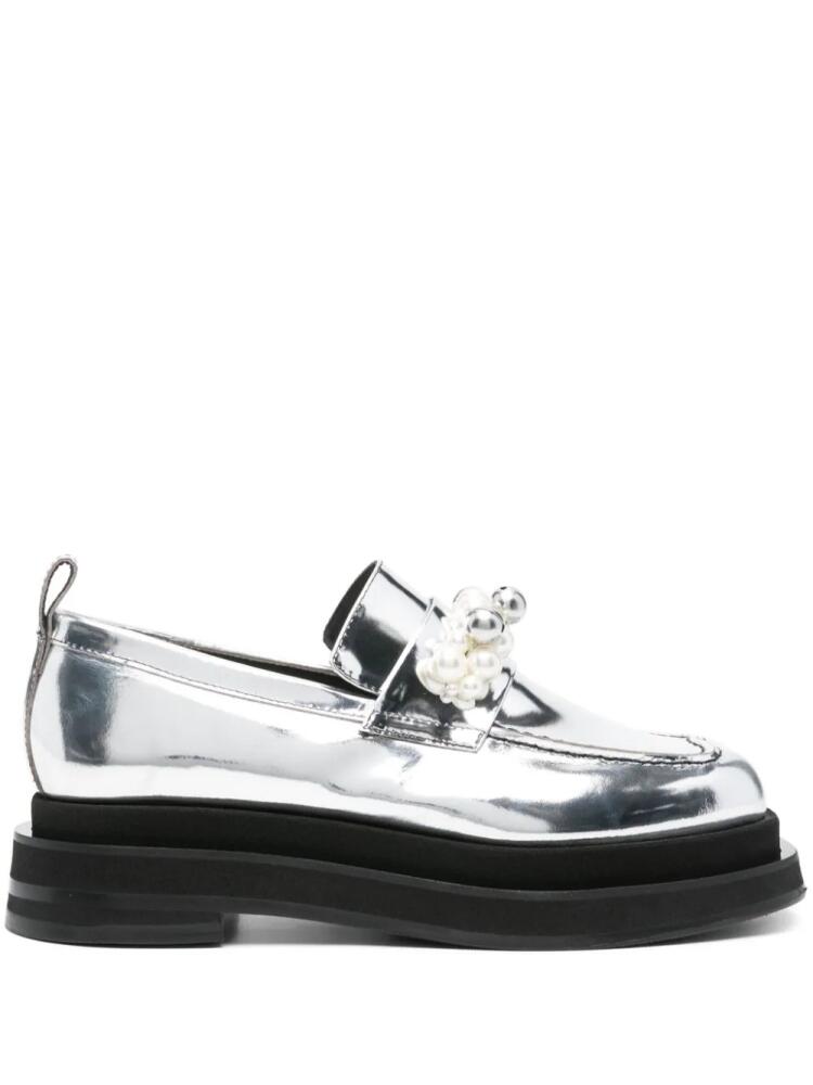 Simone Rocha Heart Toe Platform loafers - Silver Cover