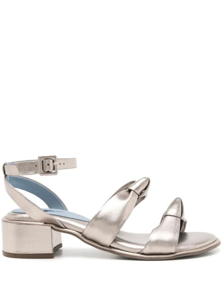 Blue Bird Shoes Pewter knot-detailing sandals - Metallic Cover