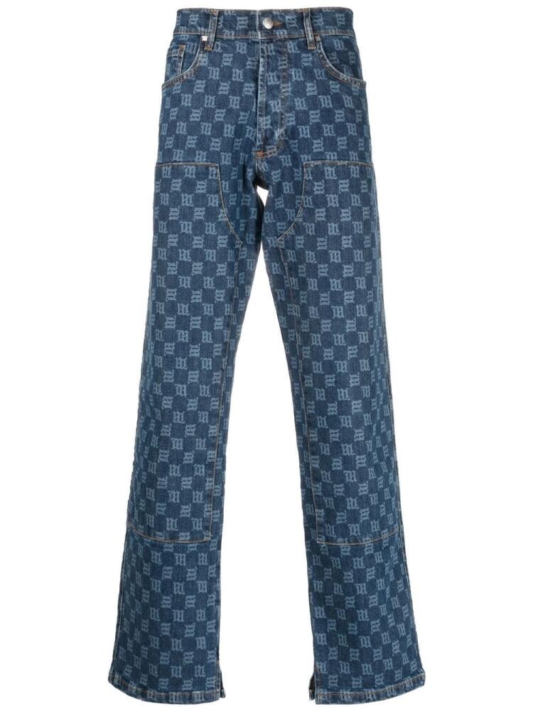 MISBHV monogram-print carpenter jeans - Blue Cover