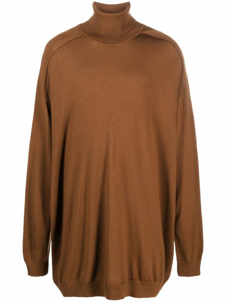 Société Anonyme roll-neck longline wool jumper - Brown Cover