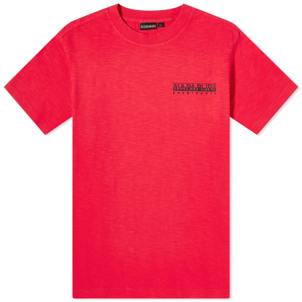 Napapijri Men's Martre Graphic T-Shirt in Red Barberry Cover