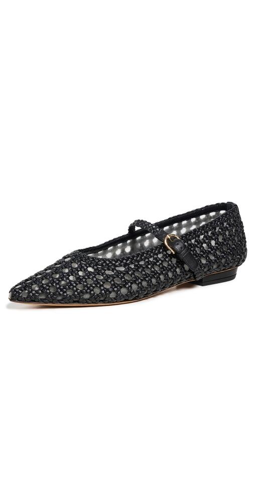 Ulla Johnson Woven Black Flats Black Cover