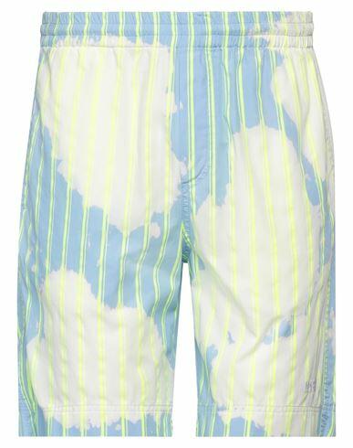 Msgm Man Shorts & Bermuda Shorts White Cotton, Polyester Cover