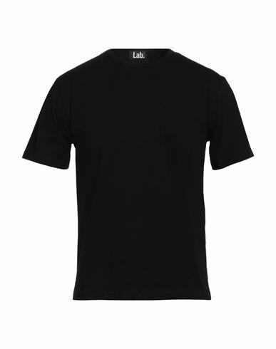 Lab. Pal Zileri Man T-shirt Black Cotton, Elastane Cover