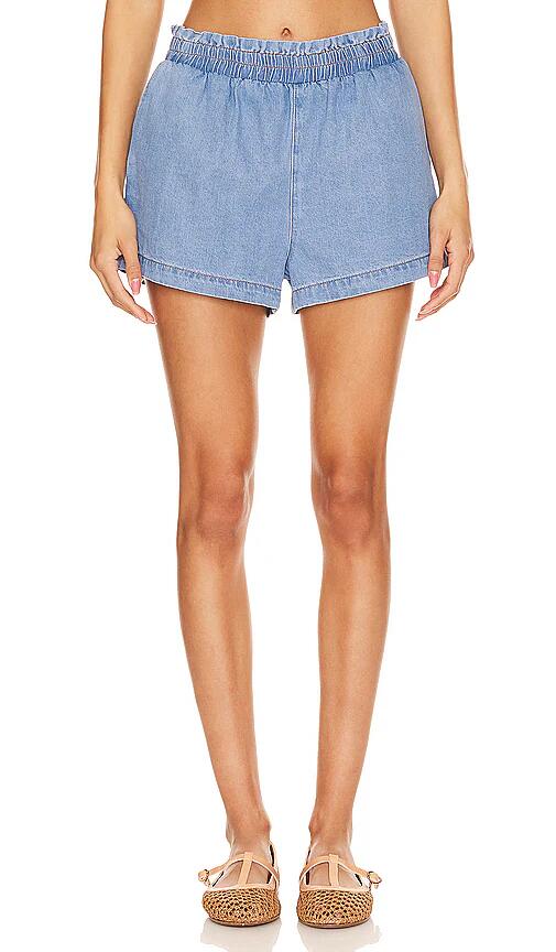 LNA Jo Chambray Short in Blue Cover