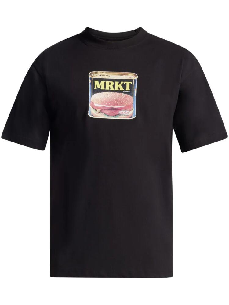 MARKET Fresh Meat cotton T-shirt - Black Cover