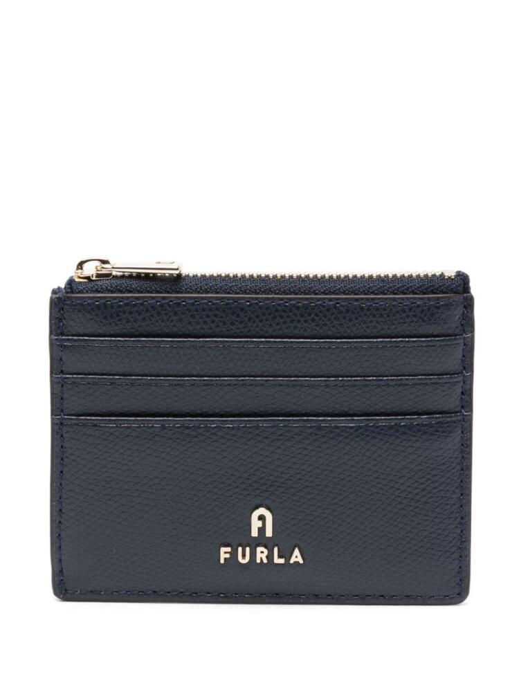 Furla Camelia logo-plaque cardholder - Blue Cover