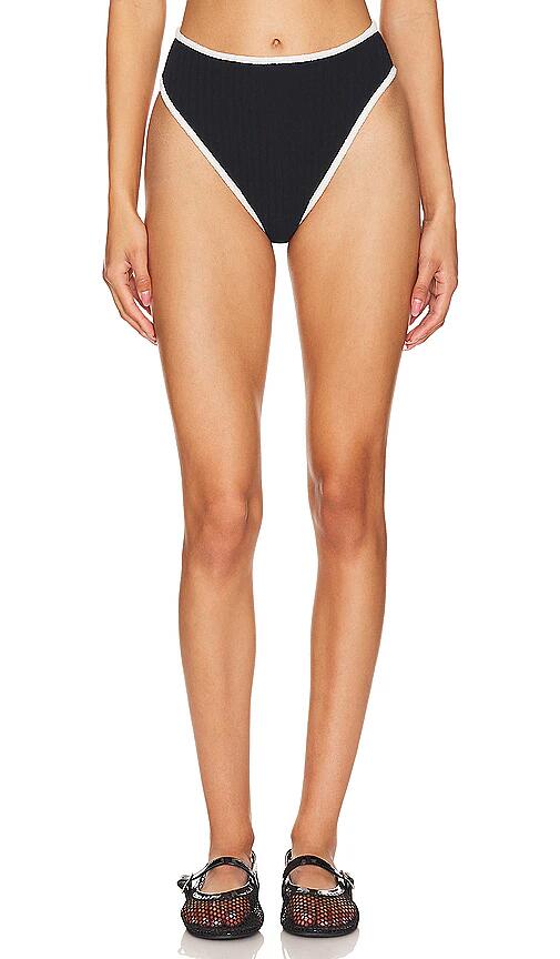 Montce Swim X Olivia Culpo Paula Bikini Bottom in Black Cover