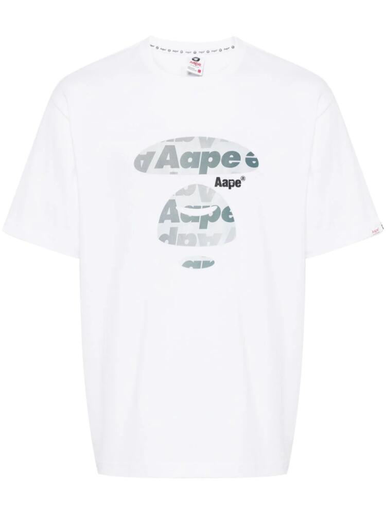 AAPE BY *A BATHING APE® Milo-print cotton T-shirt - White Cover