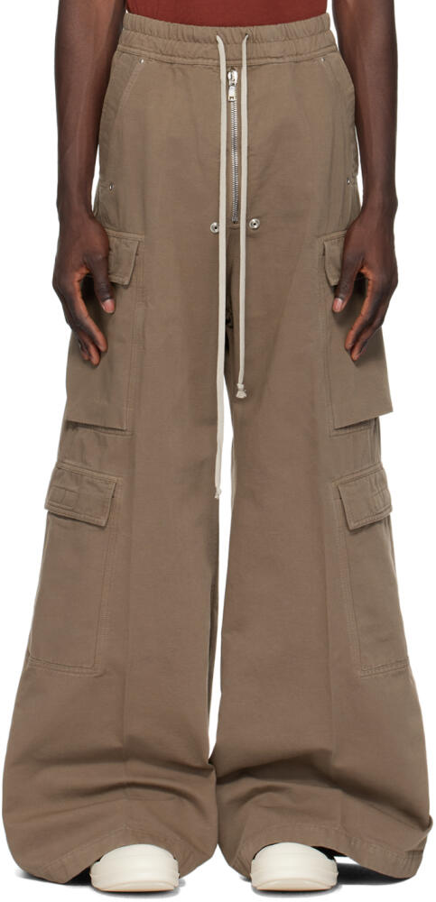 Rick Owens DRKSHDW Gray Jumbo Bela Cargo Pants Cover