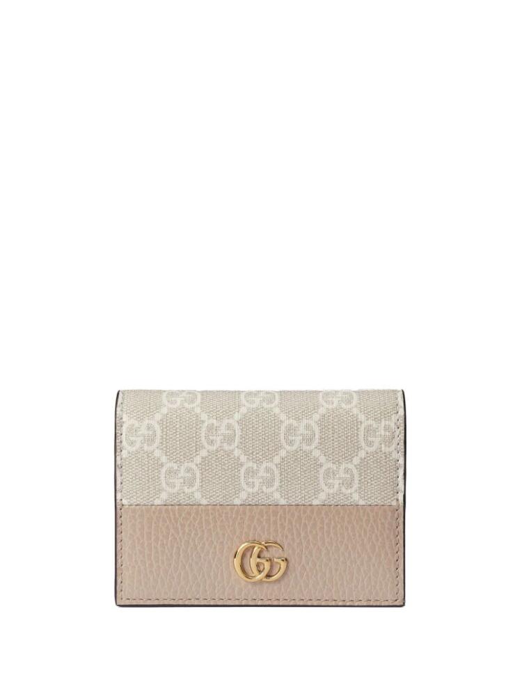 Gucci GG Marmont card case wallet - Neutrals Cover