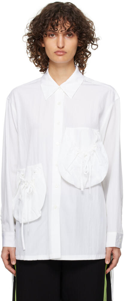 OPEN YY White Patch Pocket Shirt Cover