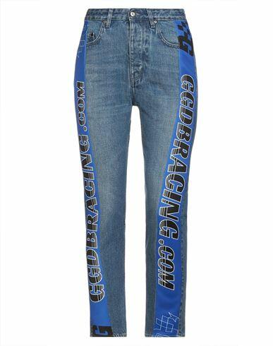 Golden Goose Woman Jeans Blue Cotton Cover