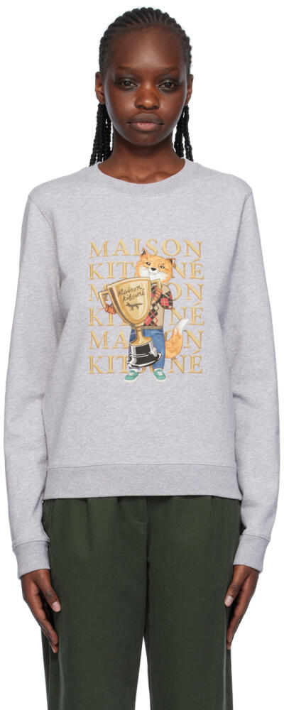 Maison Kitsuné Gray Fox Champion Sweatshirt Cover