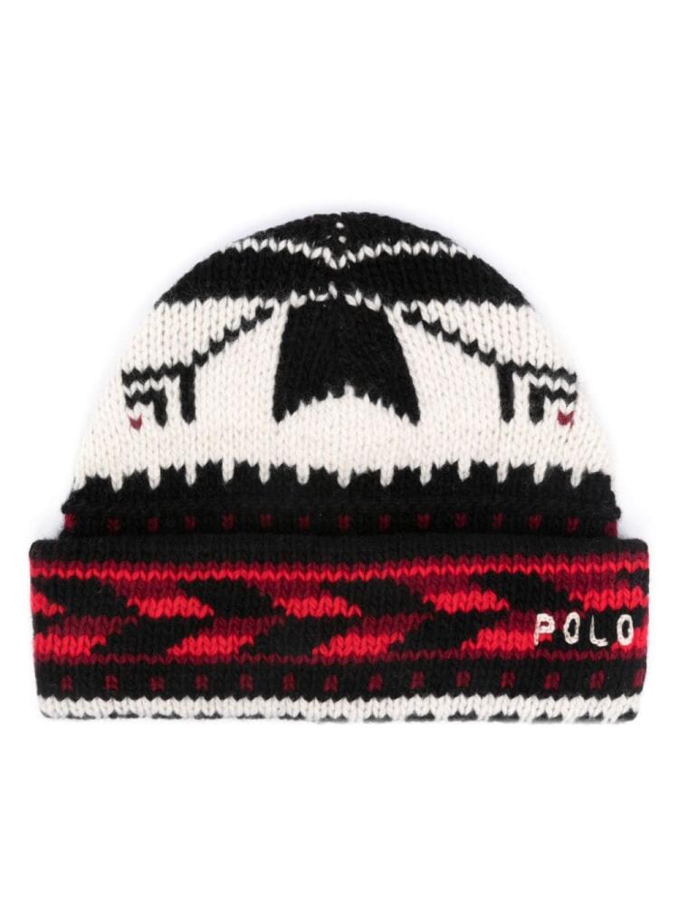 Polo Ralph Lauren snowflake-motif wool beanie - Black Cover