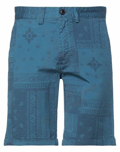 Sun 68 Man Shorts & Bermuda Shorts Pastel blue Cotton, Elastane Cover