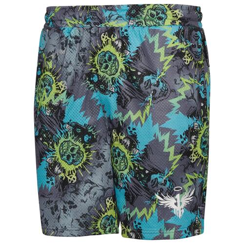 PUMA Melo Blue Hive Printed Shorts - Mens Black/Volt Cover