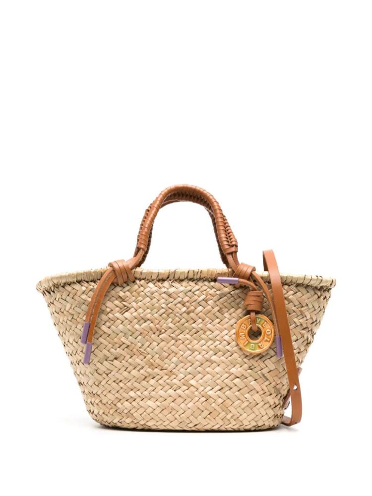 Bimba y Lola grass basket crossbody bag - Neutrals Cover