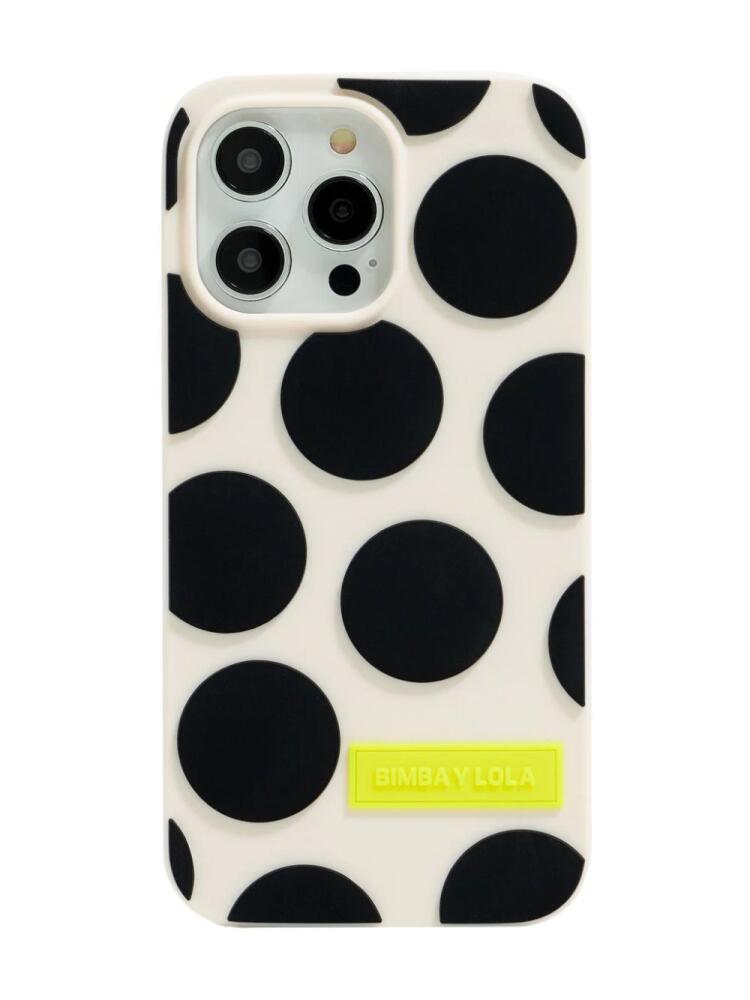 Bimba y Lola polka-dot iPhone 13 Pro Max case - Neutrals Cover