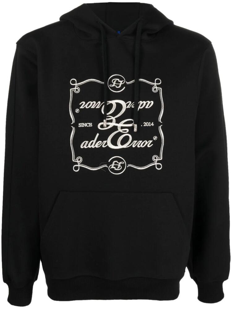 Ader Error Decal logo hoodie - Black Cover