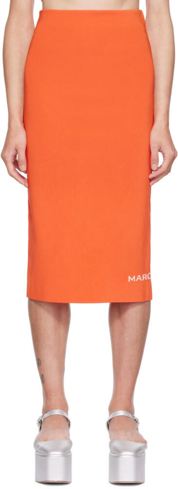 Marc Jacobs Orange 'The Tube' Midi Skirt Cover