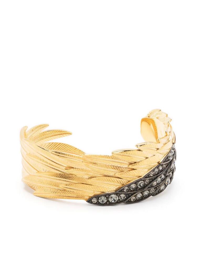 Zadig&Voltaire feather-detail cuff bracelet - Gold Cover