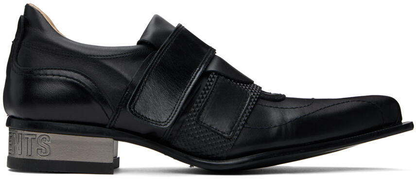 VETEMENTS Black New Rock Edition Blade Loafers Cover