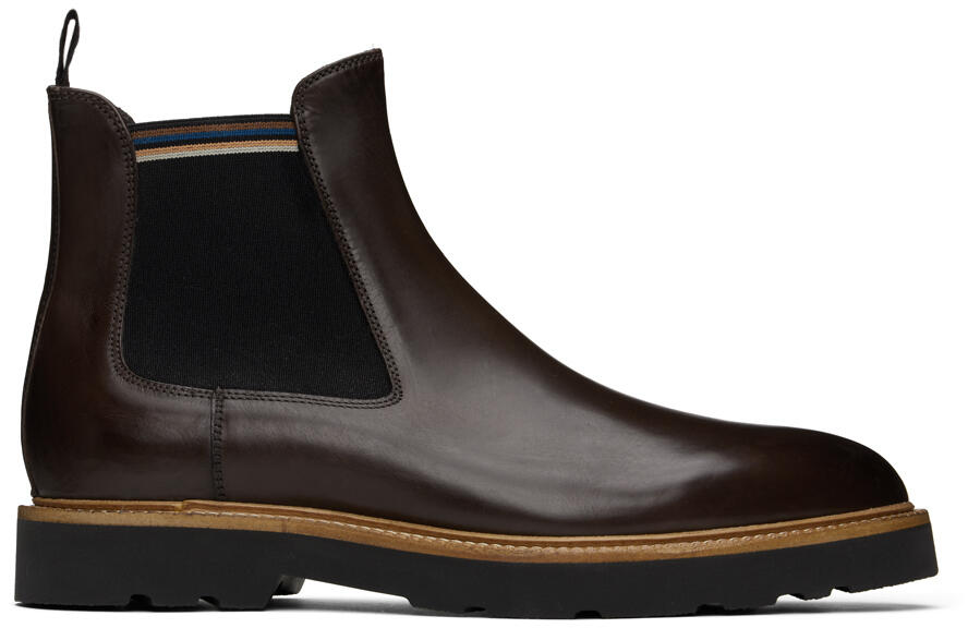 Paul Smith Brown Argo Chelsea Boots Cover