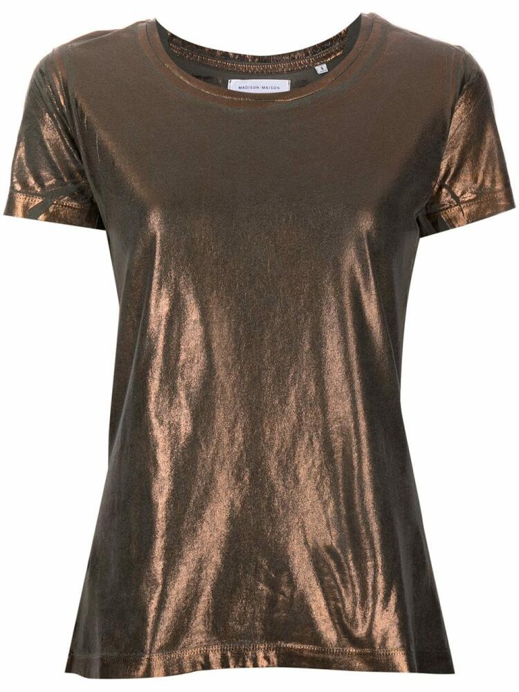 Madison.Maison Lamina metallic T-shirt - Gold Cover