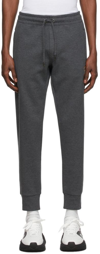 Dolce&Gabbana Grey Embroidered Jogging Lounge Pants Cover