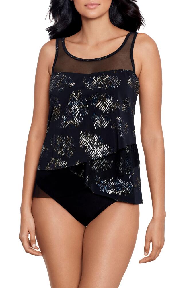 Miraclesuit Iridium Mirage Underwire Tankini Top in Black Cover