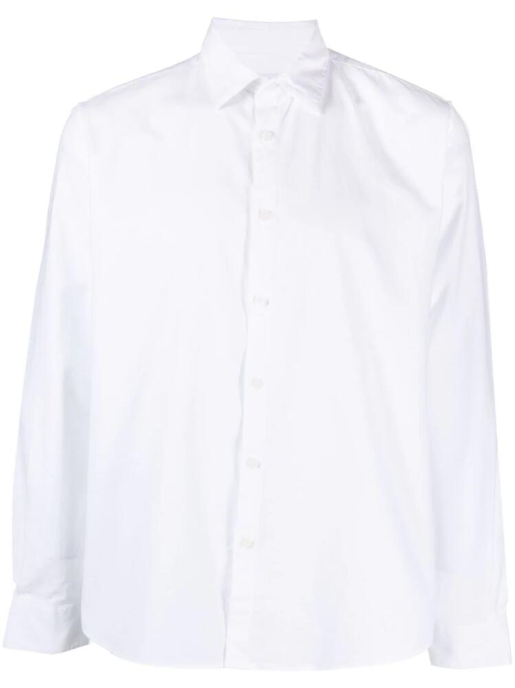 Sunspel long-sleeve cotton shirt - White Cover