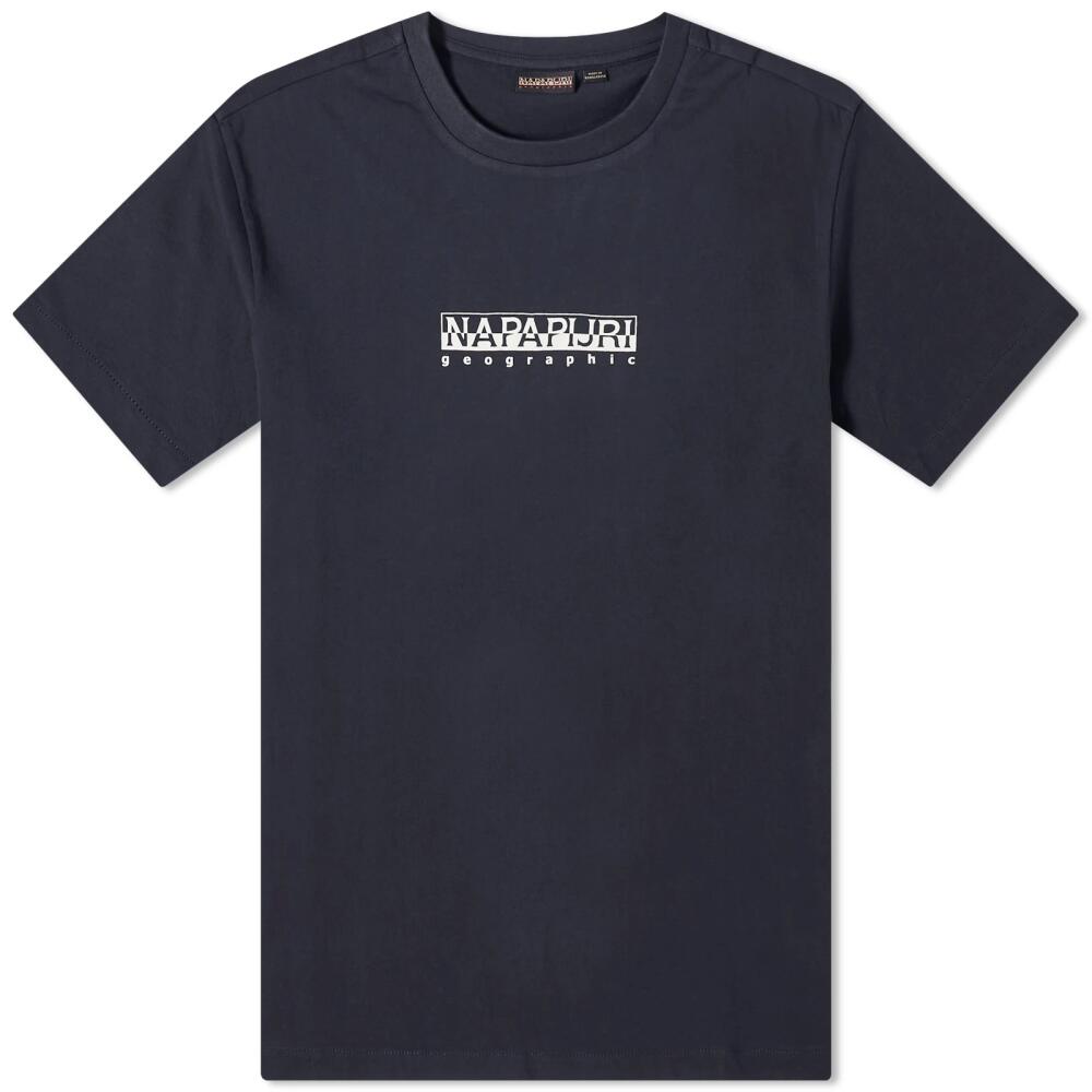 Napapijri Men's Box Logo T-Shirt in Black Cover