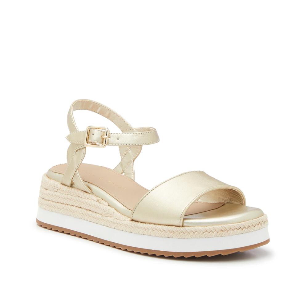 Kelly & Katie Nicie Wedge Sandal | Women's | Gold Metallic Cover