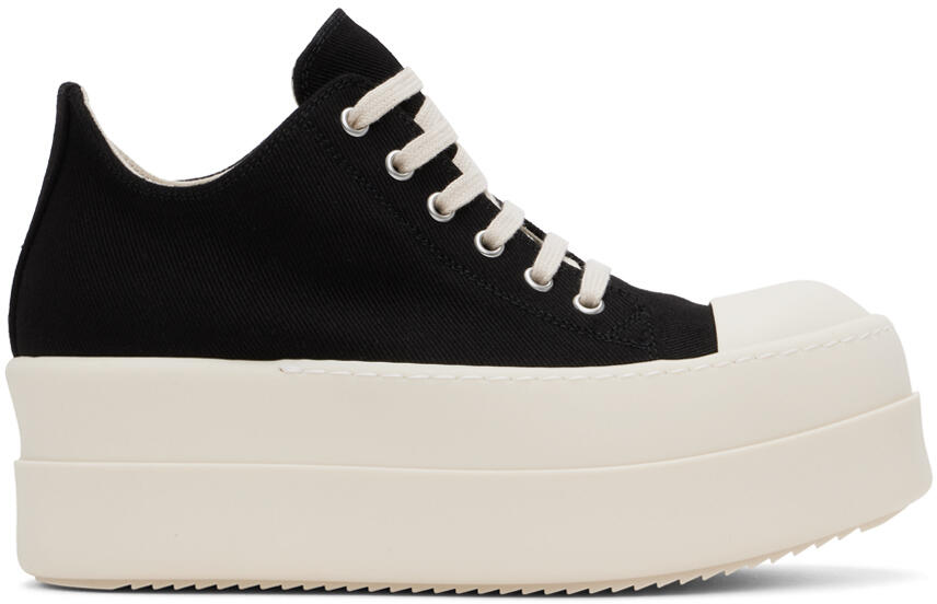 Rick Owens DRKSHDW Black Porterville Double Bumper Low Sneaks Sneakers Cover