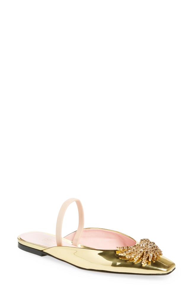 Piferi Drizella Crystal Embellished Slingback Flat in Gold Cover