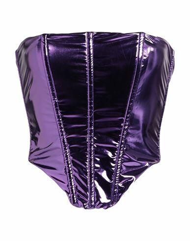 Patrizia Pepe Sera Woman Top Purple Polyurethane Cover