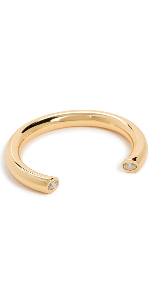 DEMARSON Miley Cuff Tubular Bracelet Gold/Crystal Cover